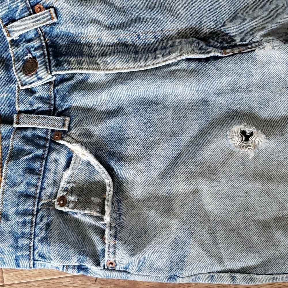 True 1970s Levi Cut Off Shorts waist 33" vintage - Picture 2 of 6